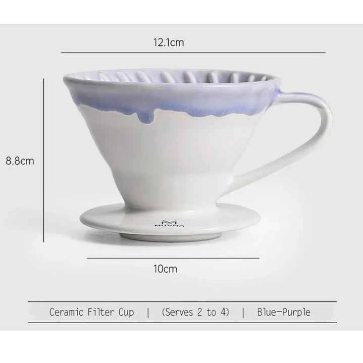 Cafetera Método Dripper V60 de Cerámica Tamaño V02