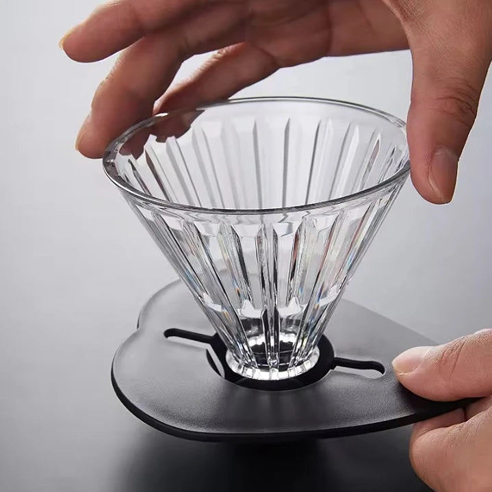 Cafetera Método Dripper V60 Filtrado Tamaño 01 Transparente