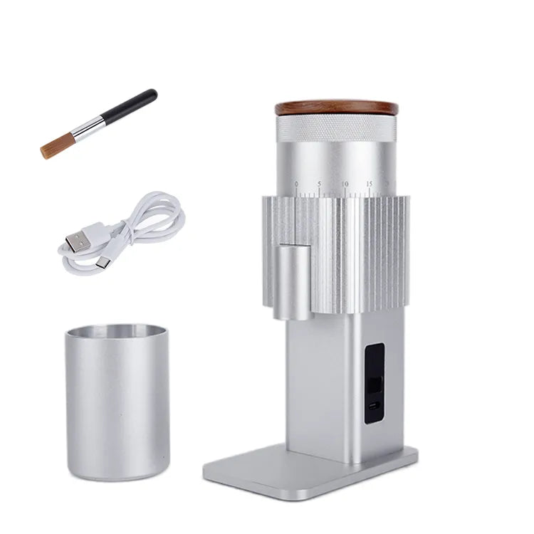 Grainder One Yes Coffee Plata y Accesorios