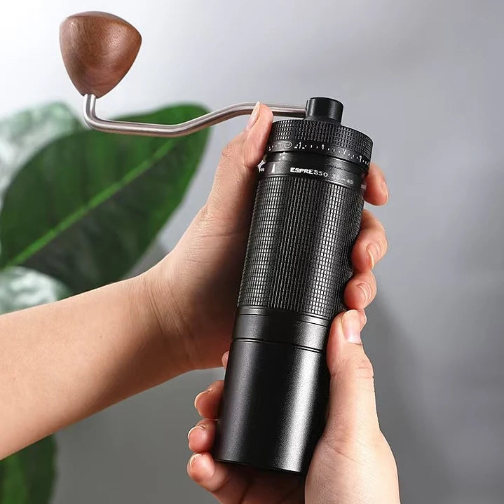Molinillo De Granos De Café Con Ajuste Externo Muela 7 Puntas
