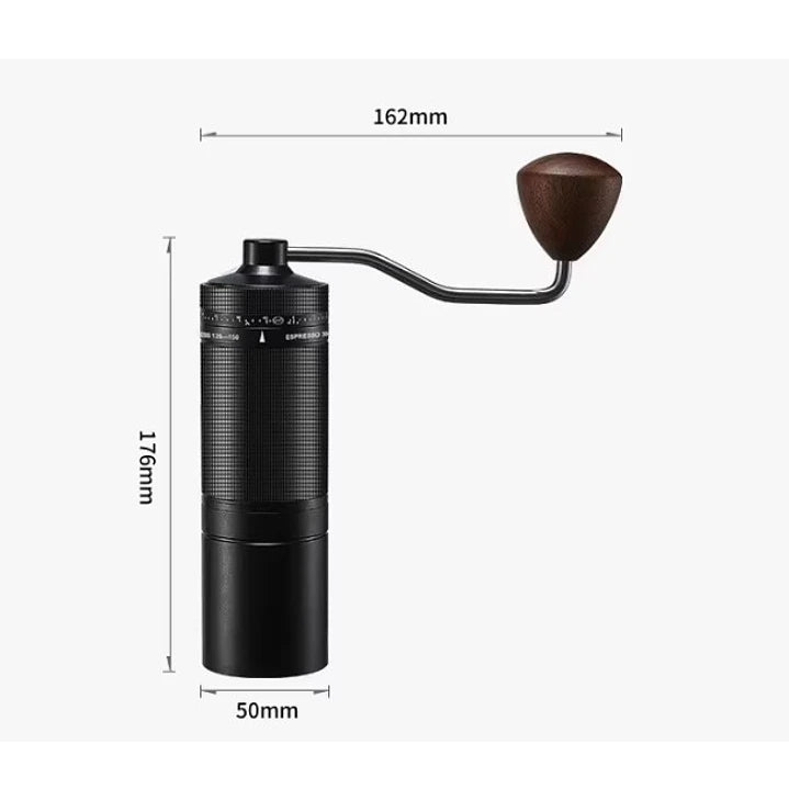 Molinillo De Granos De Café Con Ajuste Externo Muela 7 Puntas