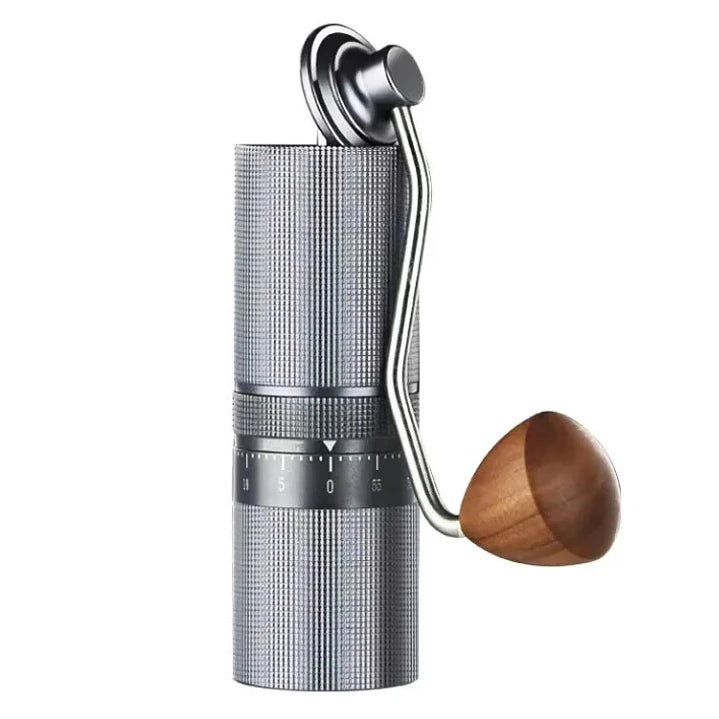 Molinillo Metalico Granos De Café Con Ajuste Externo Muela 7 Puntas