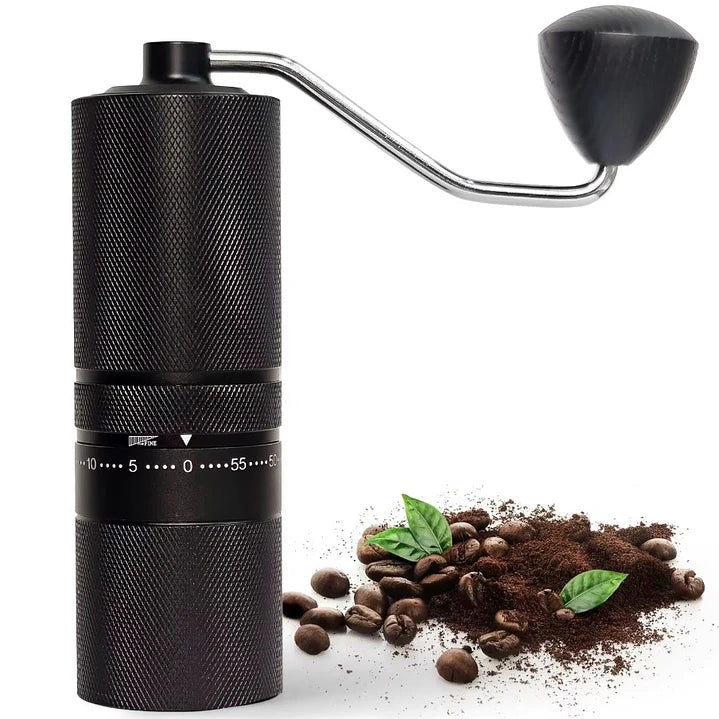 Molinillo Metalico Granos De Café Con Ajuste Externo Muela 7 Puntas