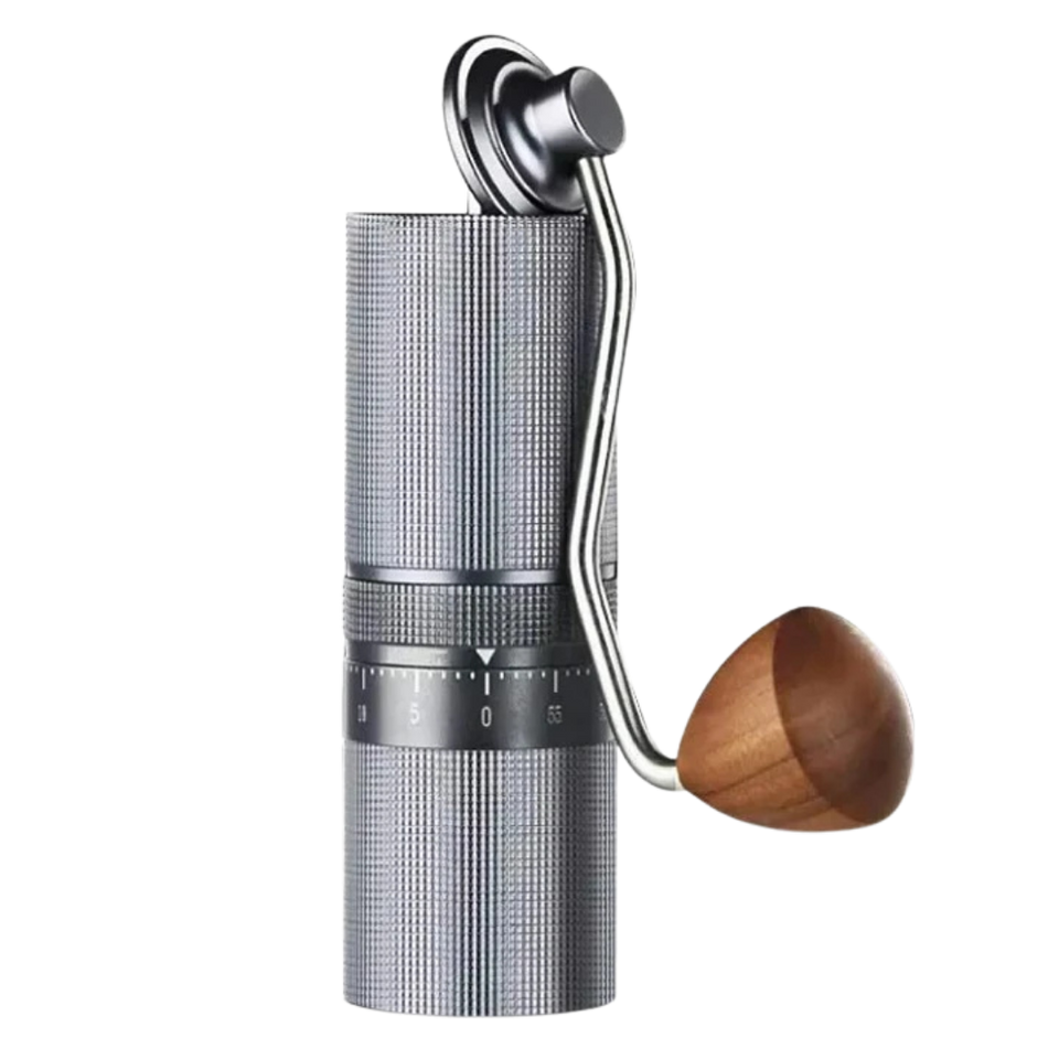 Molinillo Metalico Granos De Café Con Ajuste Externo Muela 7 Puntas