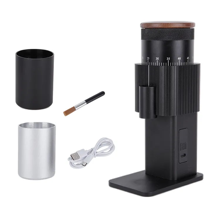 Grainder One Yes Coffee Negro con accesorios