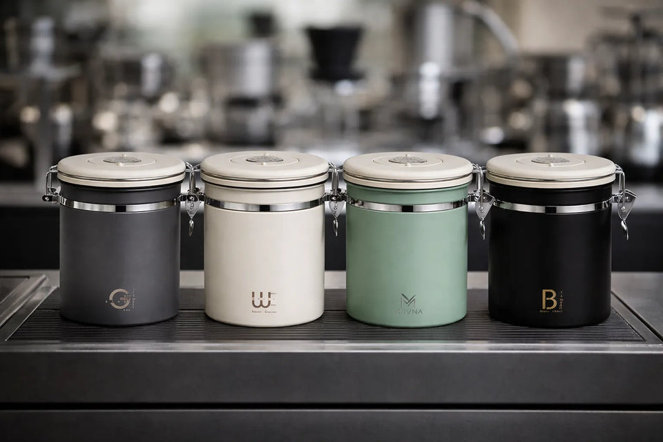 Recipiente Hermético Para Almacenar Granos De Cafe 1.5L